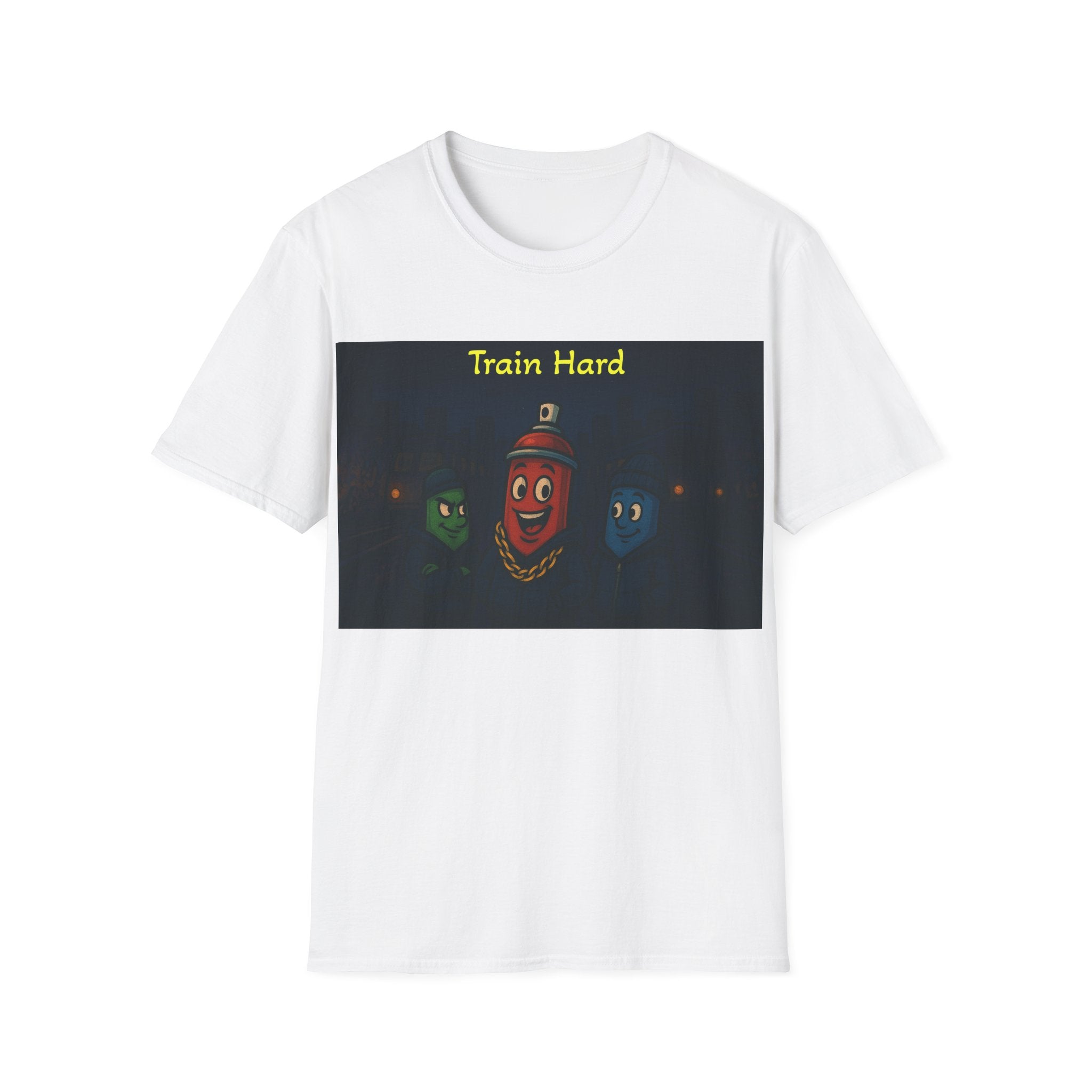 Graffiti Can 'Train Hard' T shirt