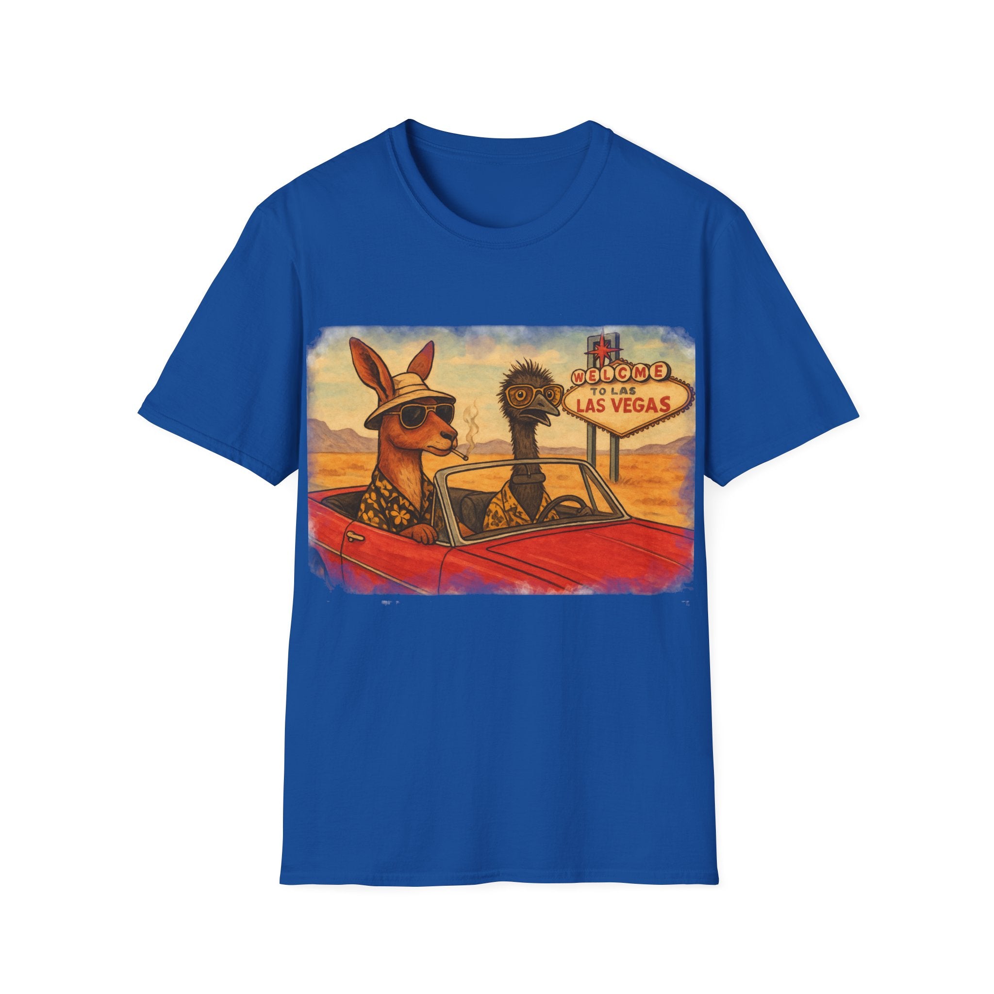 Fear and Loathing T-Shirt  Aussie Style with Kangaroo and Emu