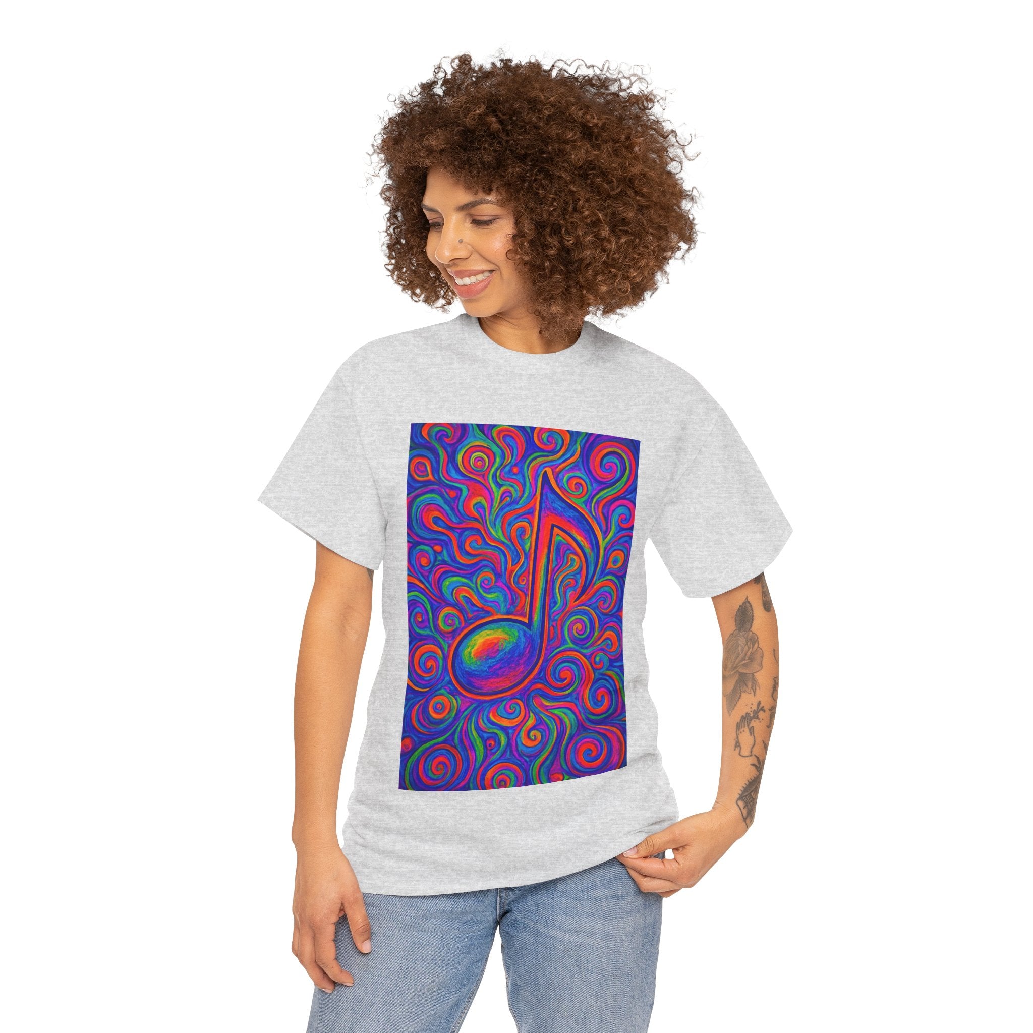 Psychedelic Music Note T-shirt