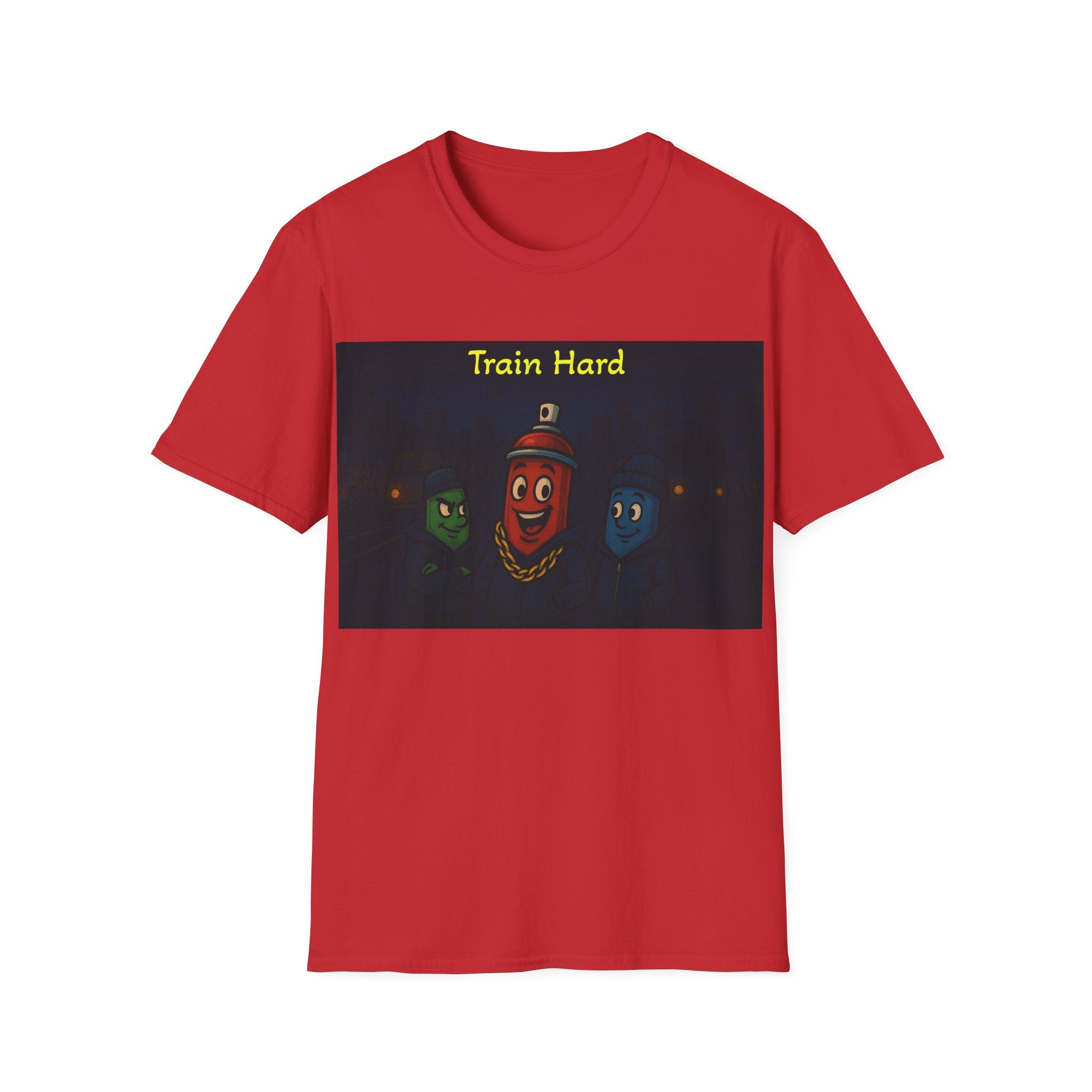 Graffiti Can 'Train Hard' T shirt