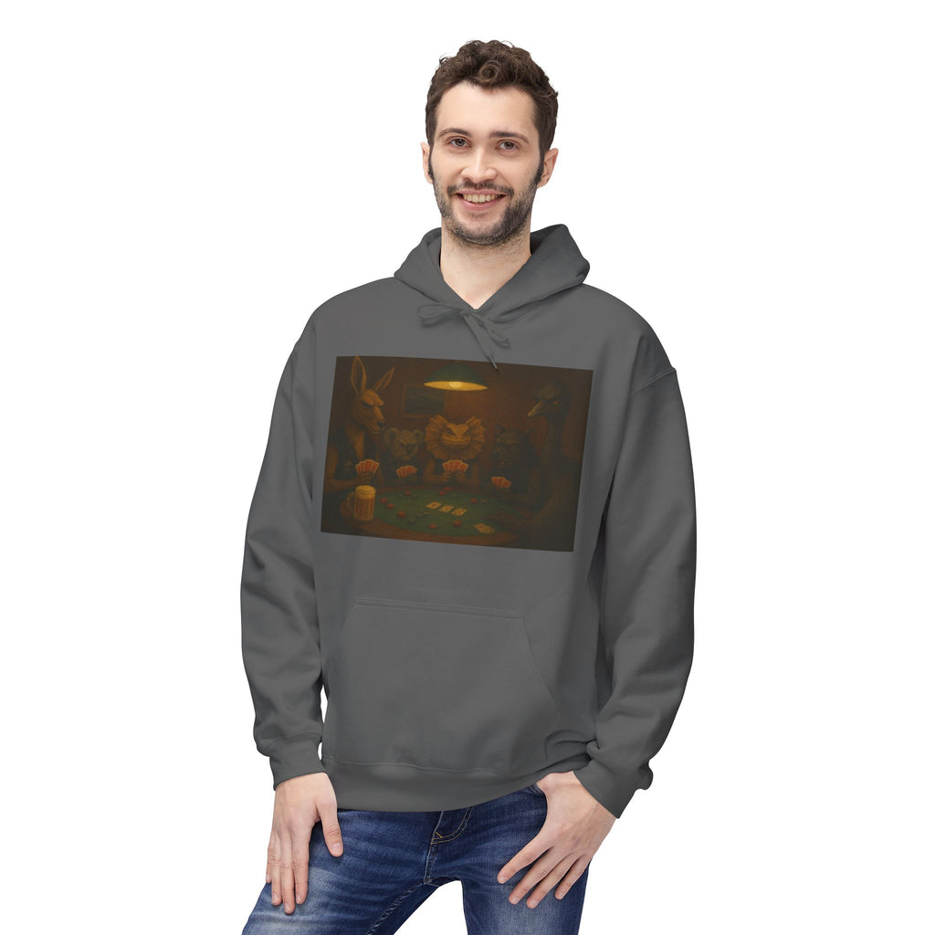 Australian Animals Playing Poker Hoodie