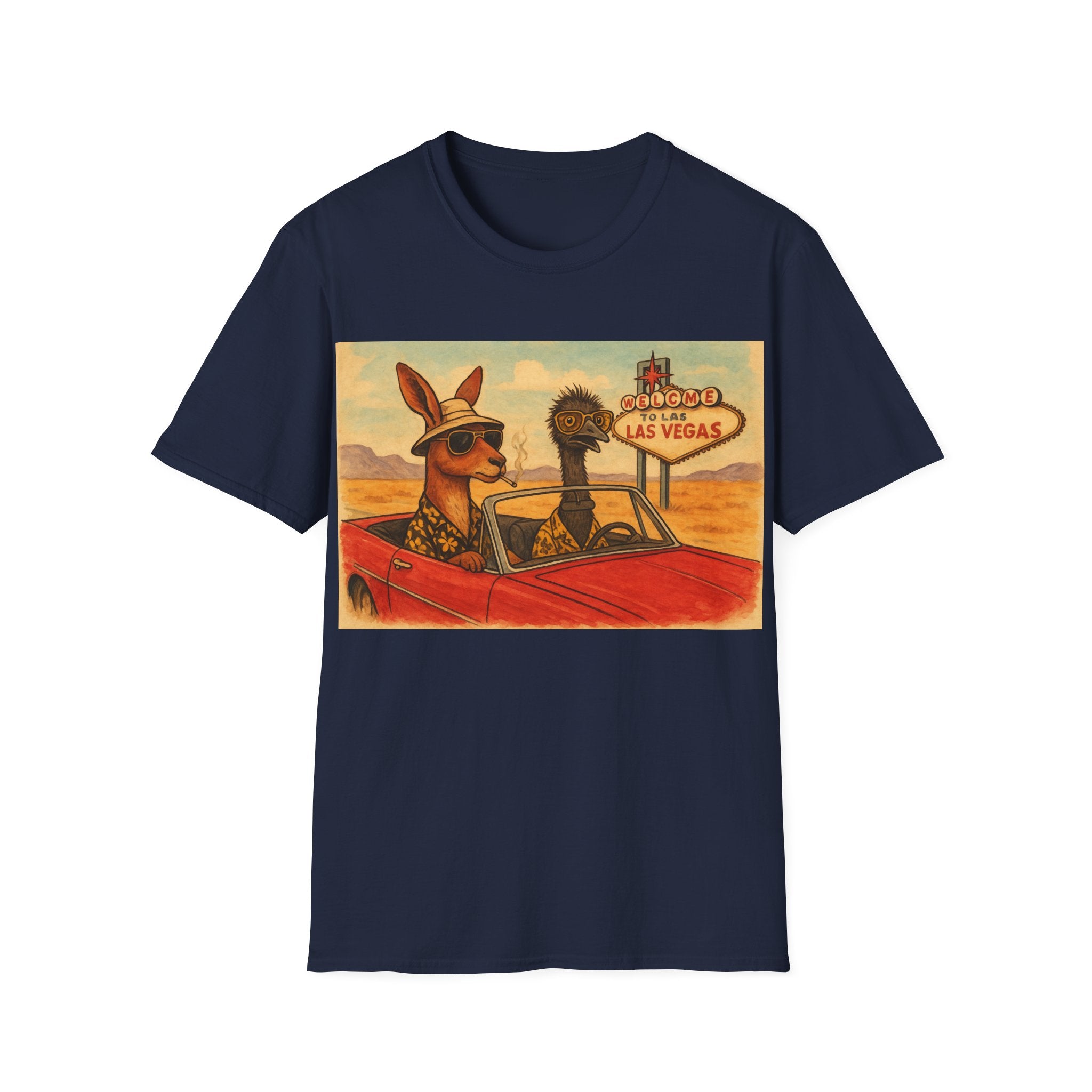 Fear and Loathing T-Shirt  Aussie Style with Kangaroo and Emu