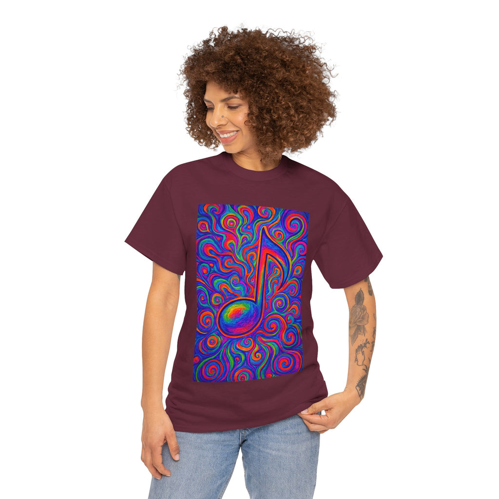Psychedelic Music Note T-shirt