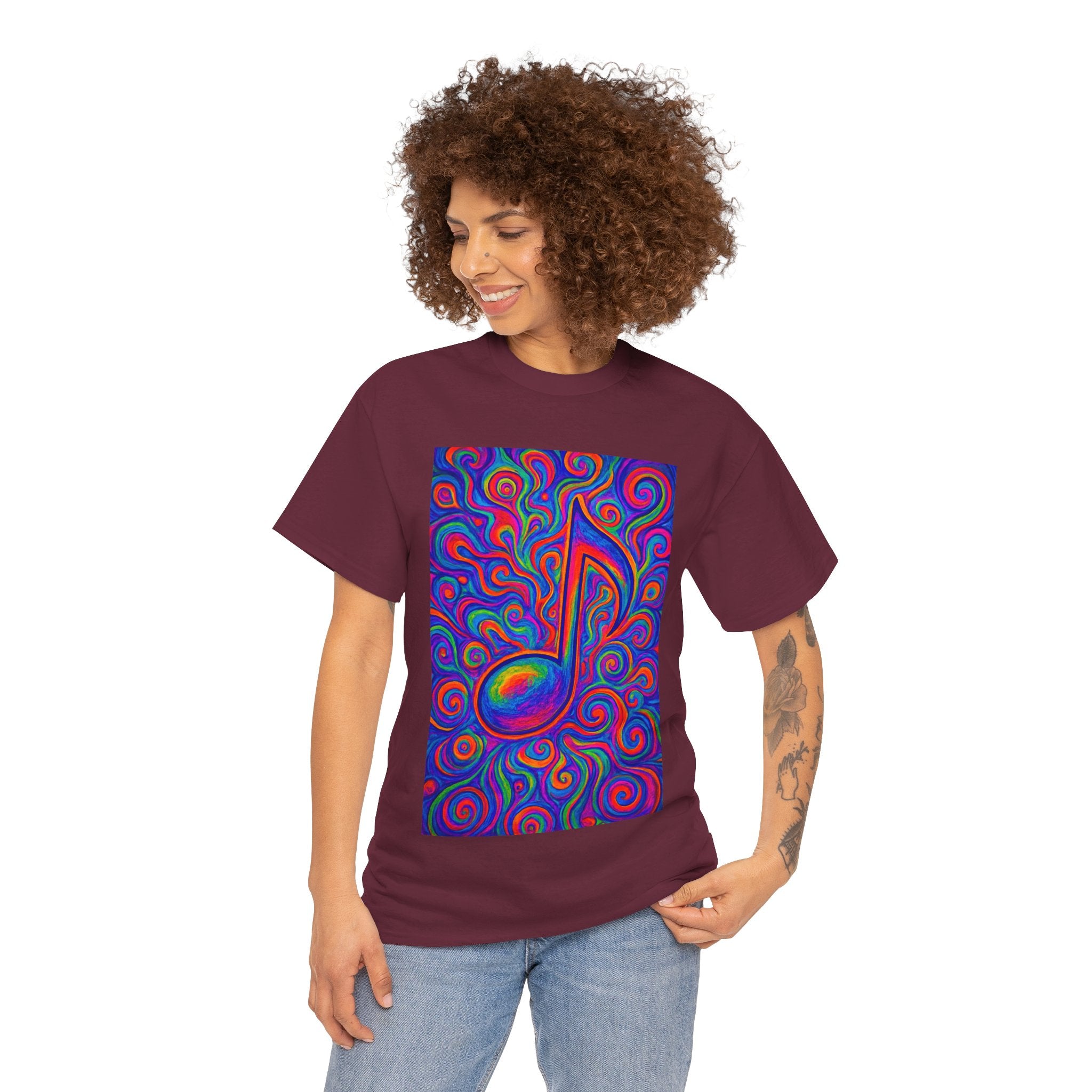 Psychedelic Music Note T-shirt