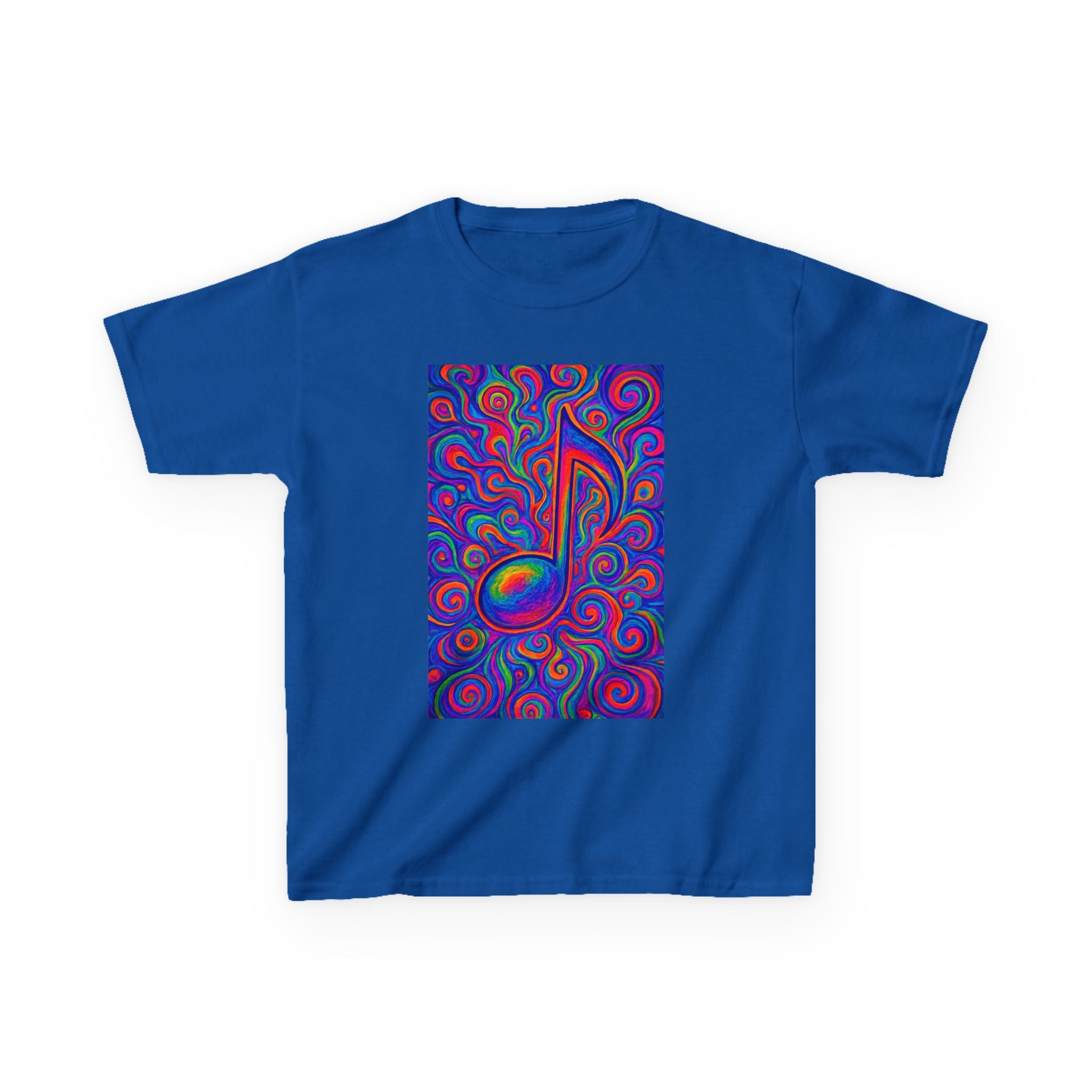 Kids T-Shirt — Colorful Music Note Tee