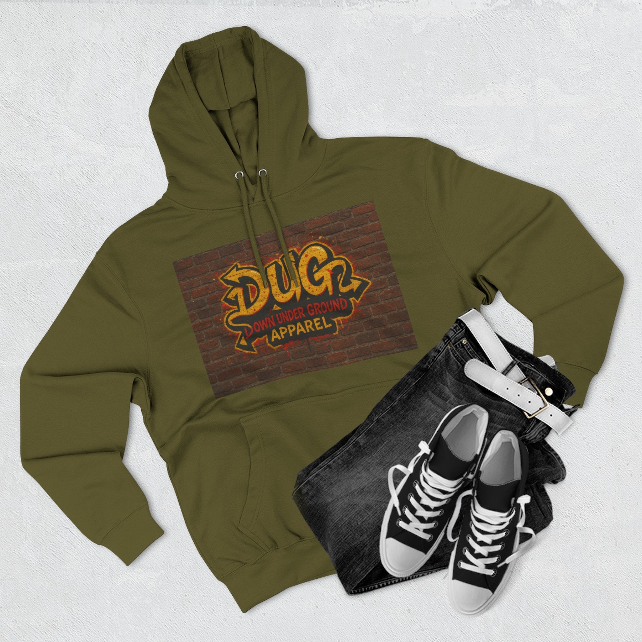 Down Under Ground Graffiti Hip Hop Hoodie
