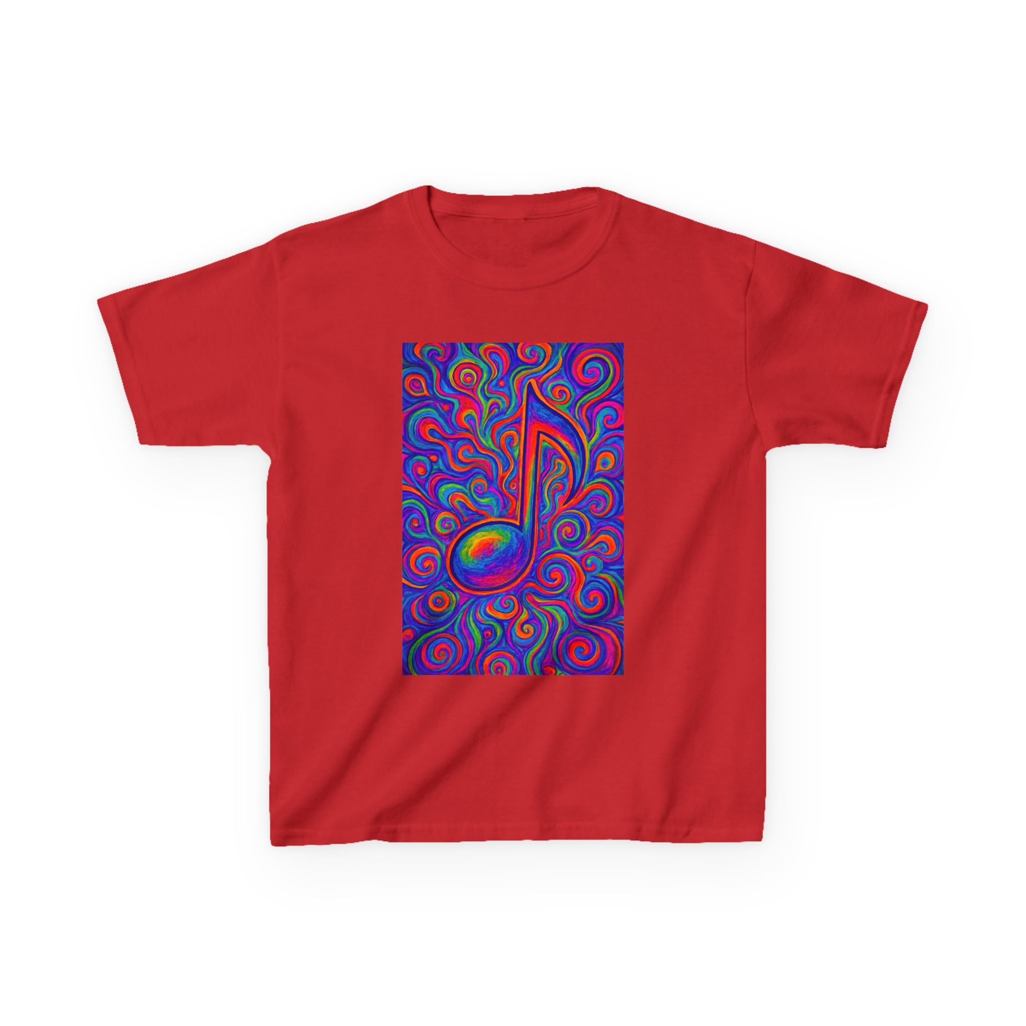 Kids T-Shirt — Colorful Music Note Tee