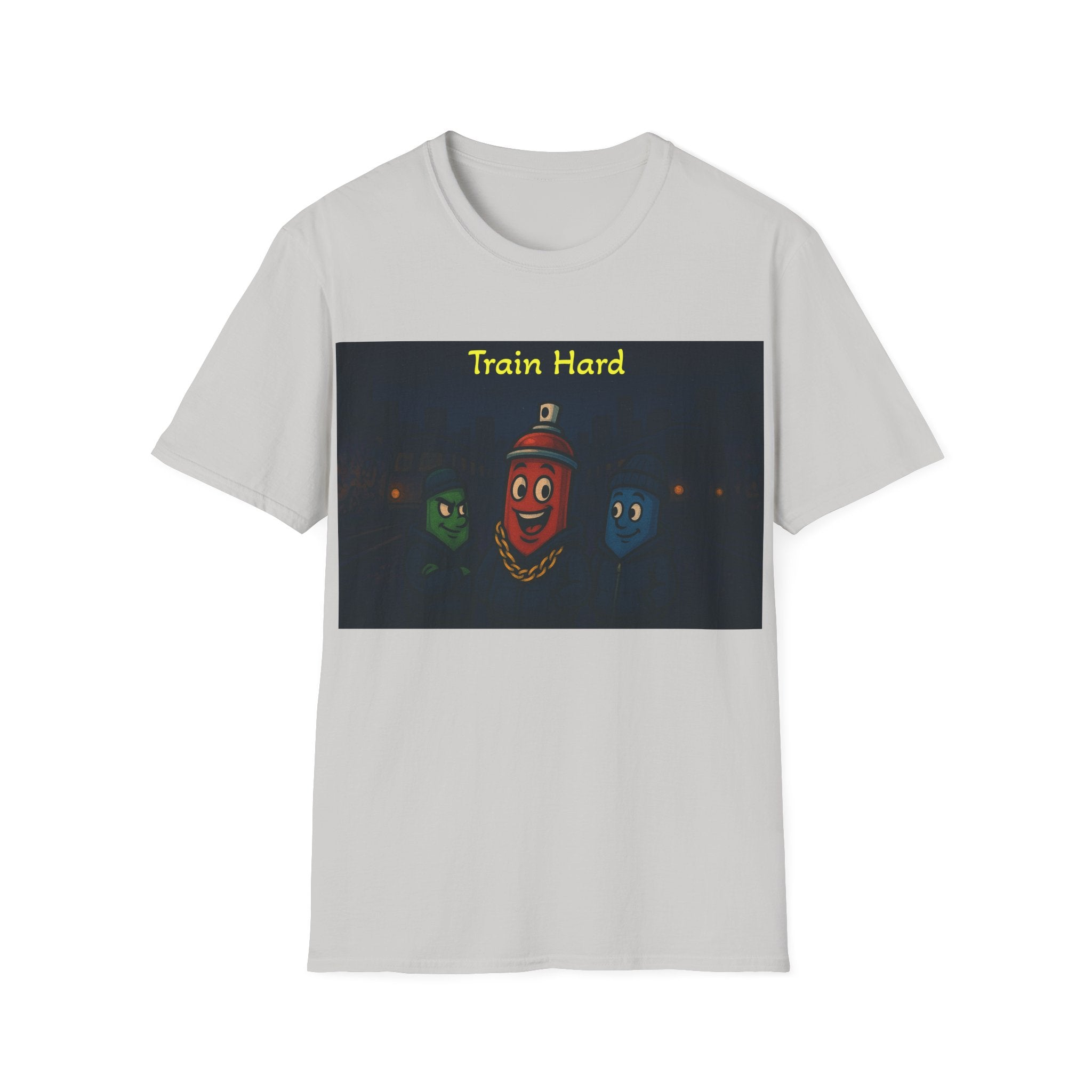 Graffiti Can 'Train Hard' T shirt