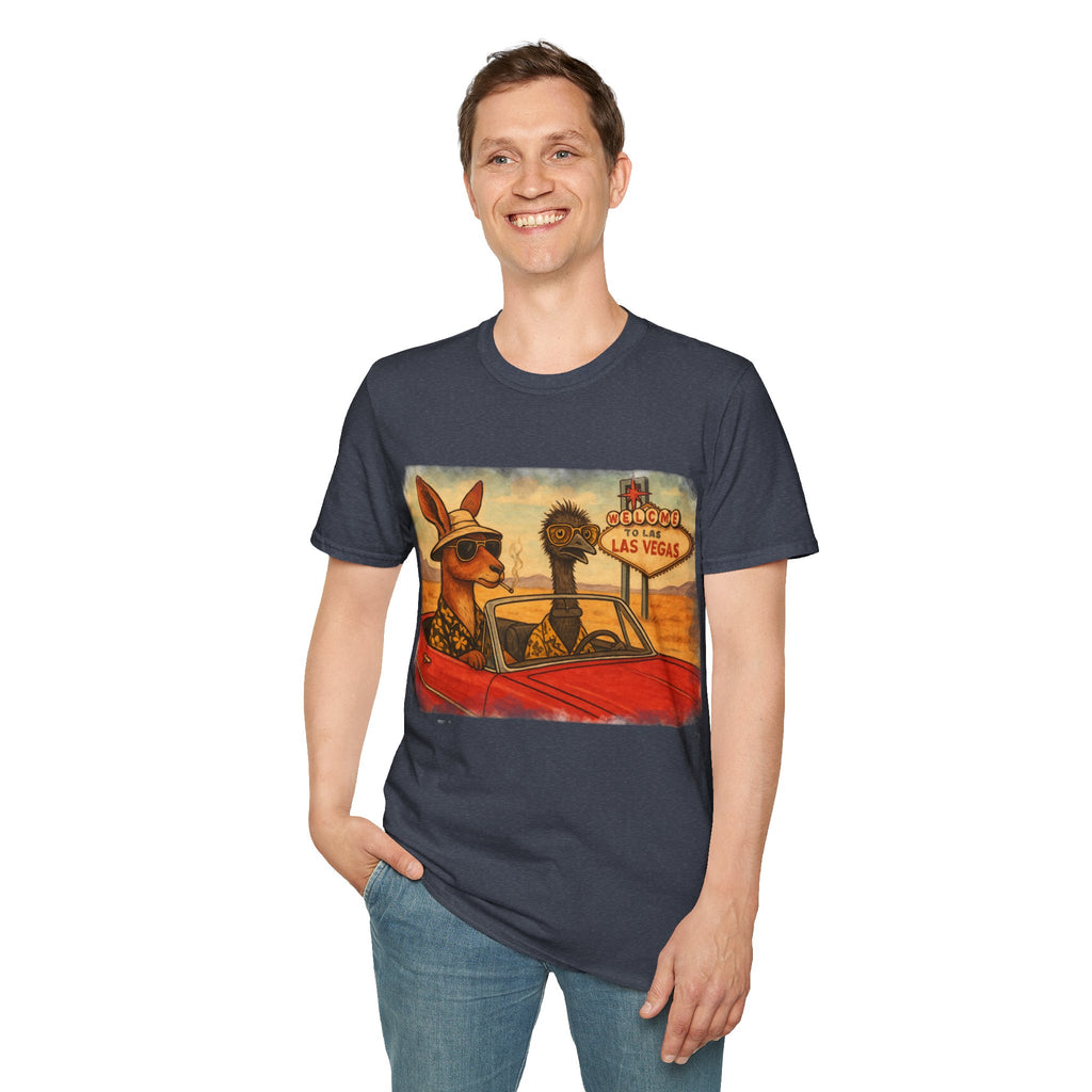 Fear and Loathing T-Shirt  Aussie Style with Kangaroo and Emu