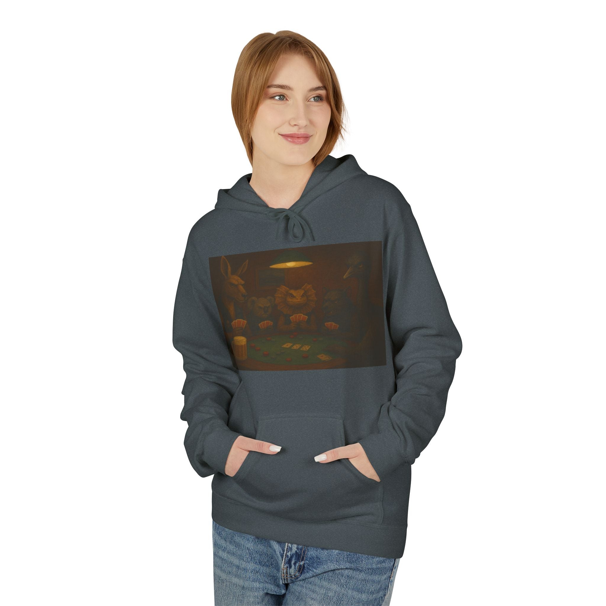 Australian Animals Playing Poker Hoodie