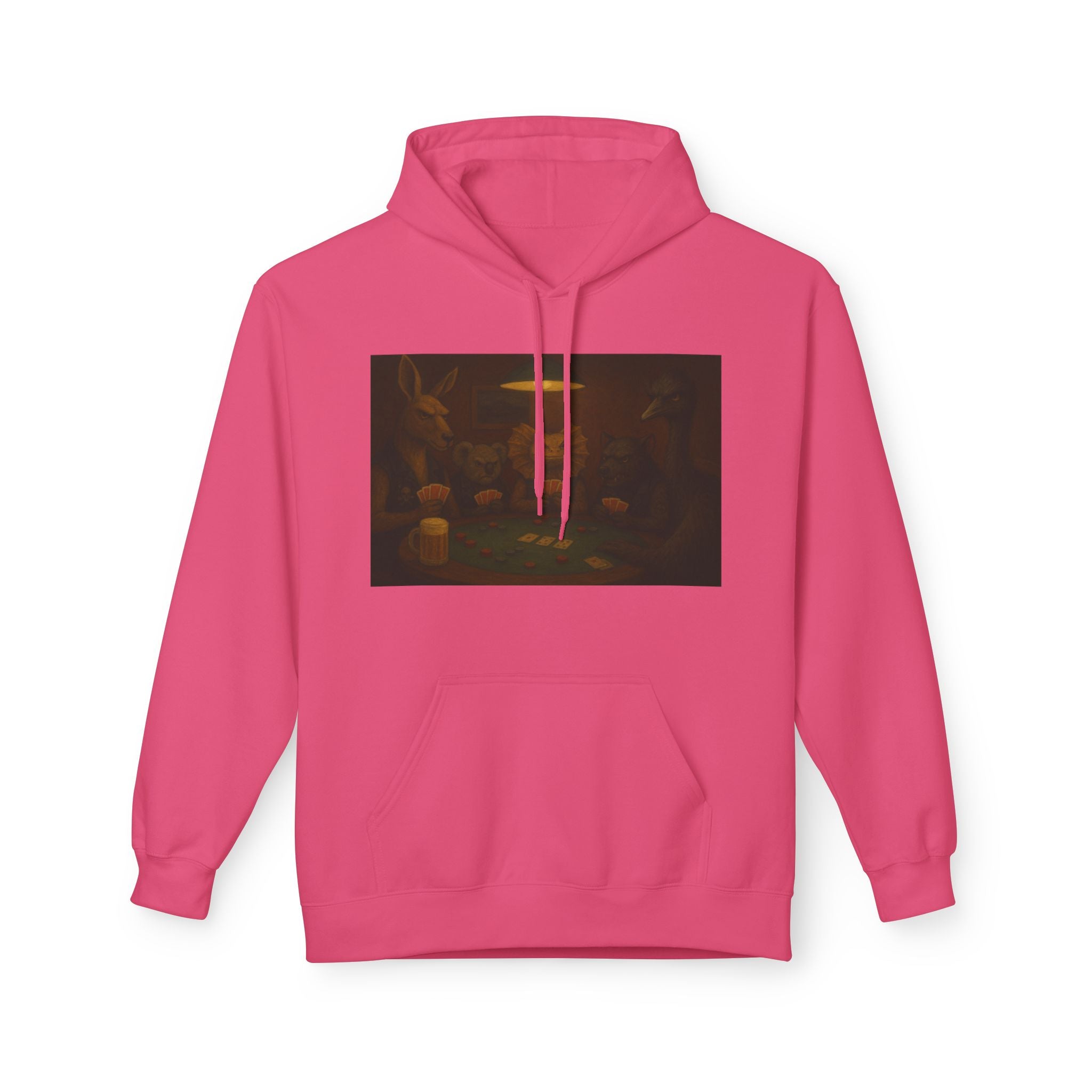 Australian Animals Playing Poker Hoodie