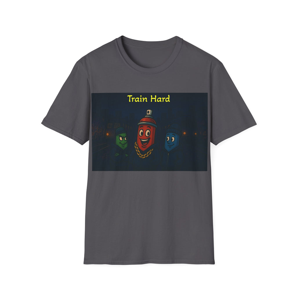 Graffiti Can 'Train Hard' T shirt