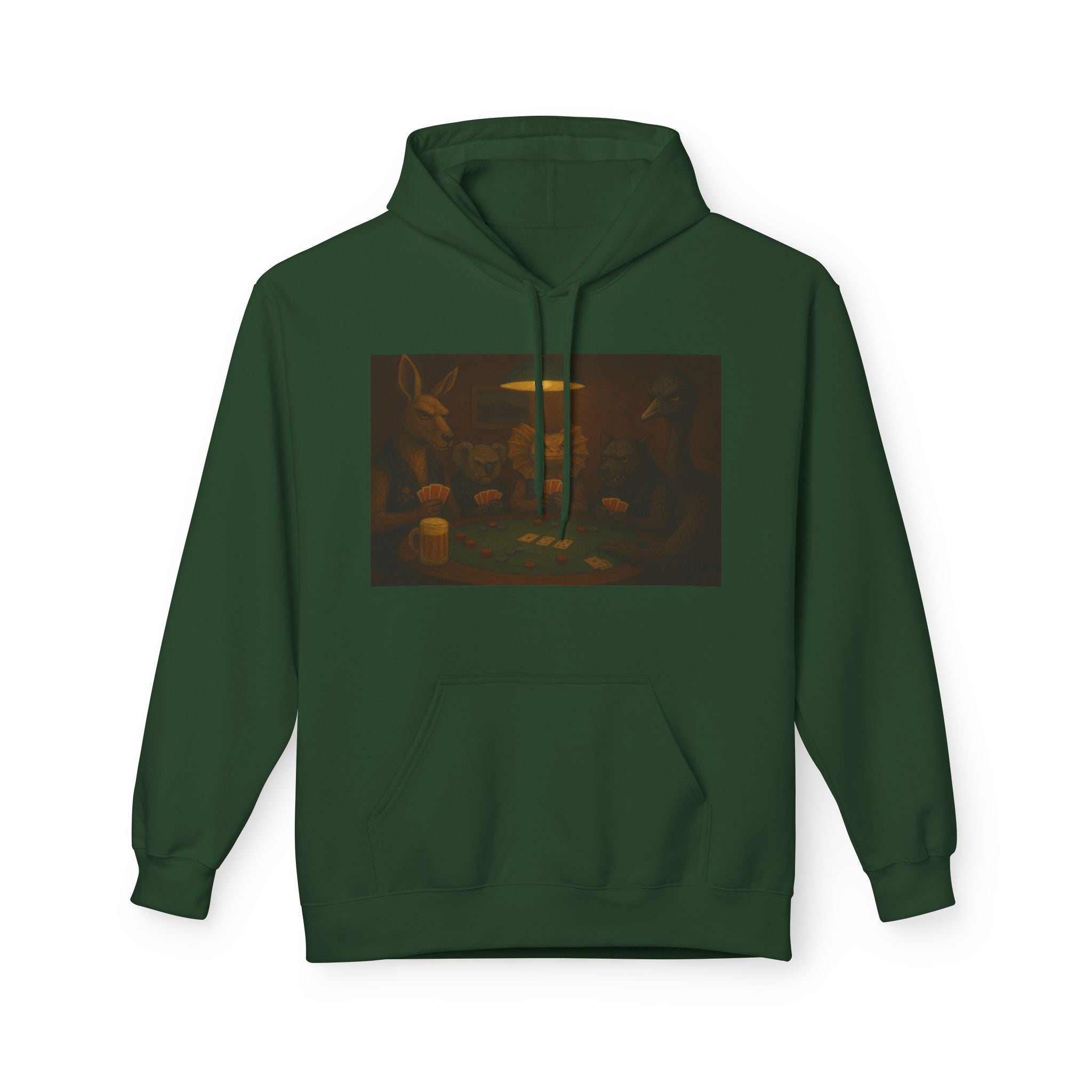 Australian Animals Playing Poker Hoodie
