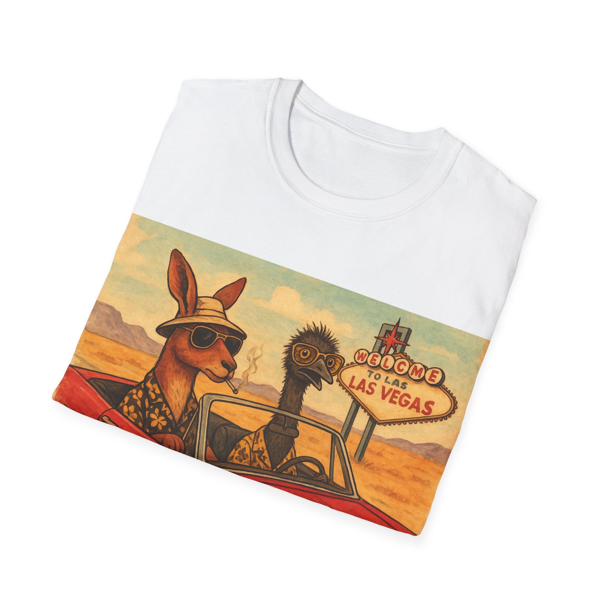 Fear and Loathing T-Shirt  Aussie Style with Kangaroo and Emu