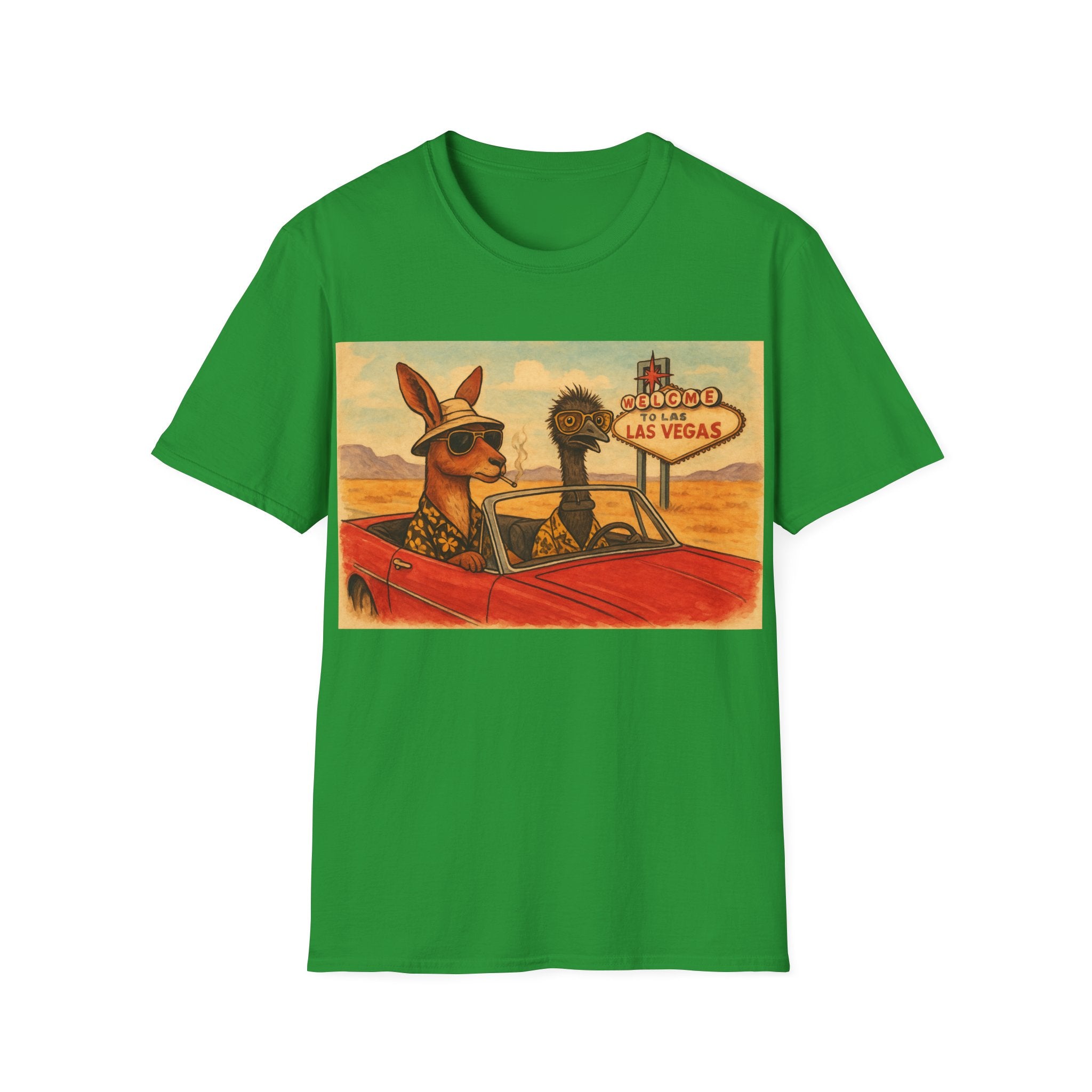 Fear and Loathing T-Shirt  Aussie Style with Kangaroo and Emu