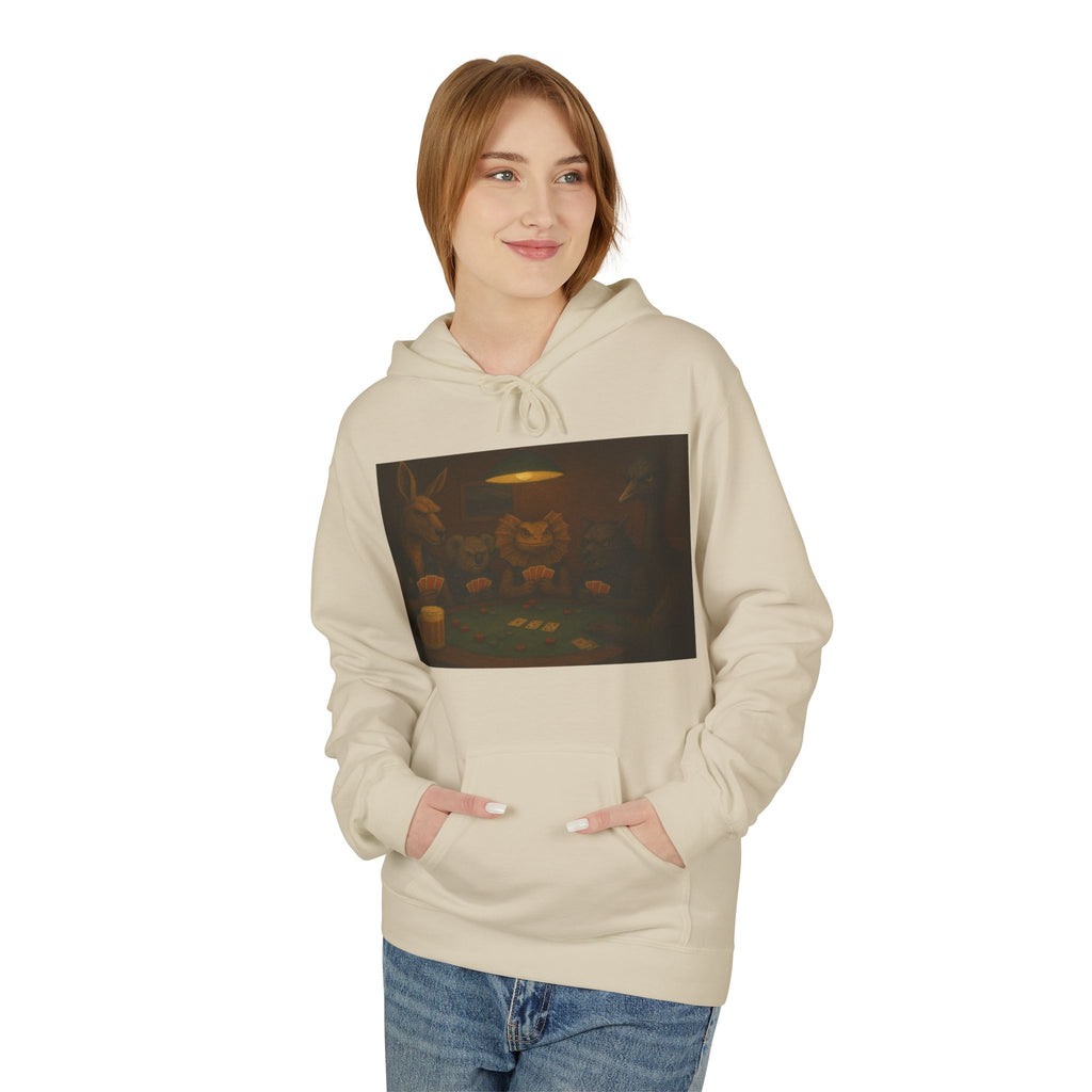 Australian Animals Playing Poker Hoodie