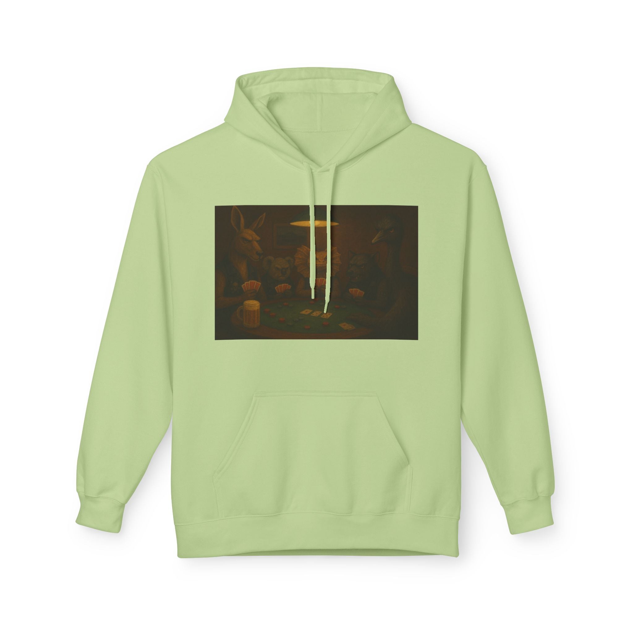 Australian Animals Playing Poker Hoodie