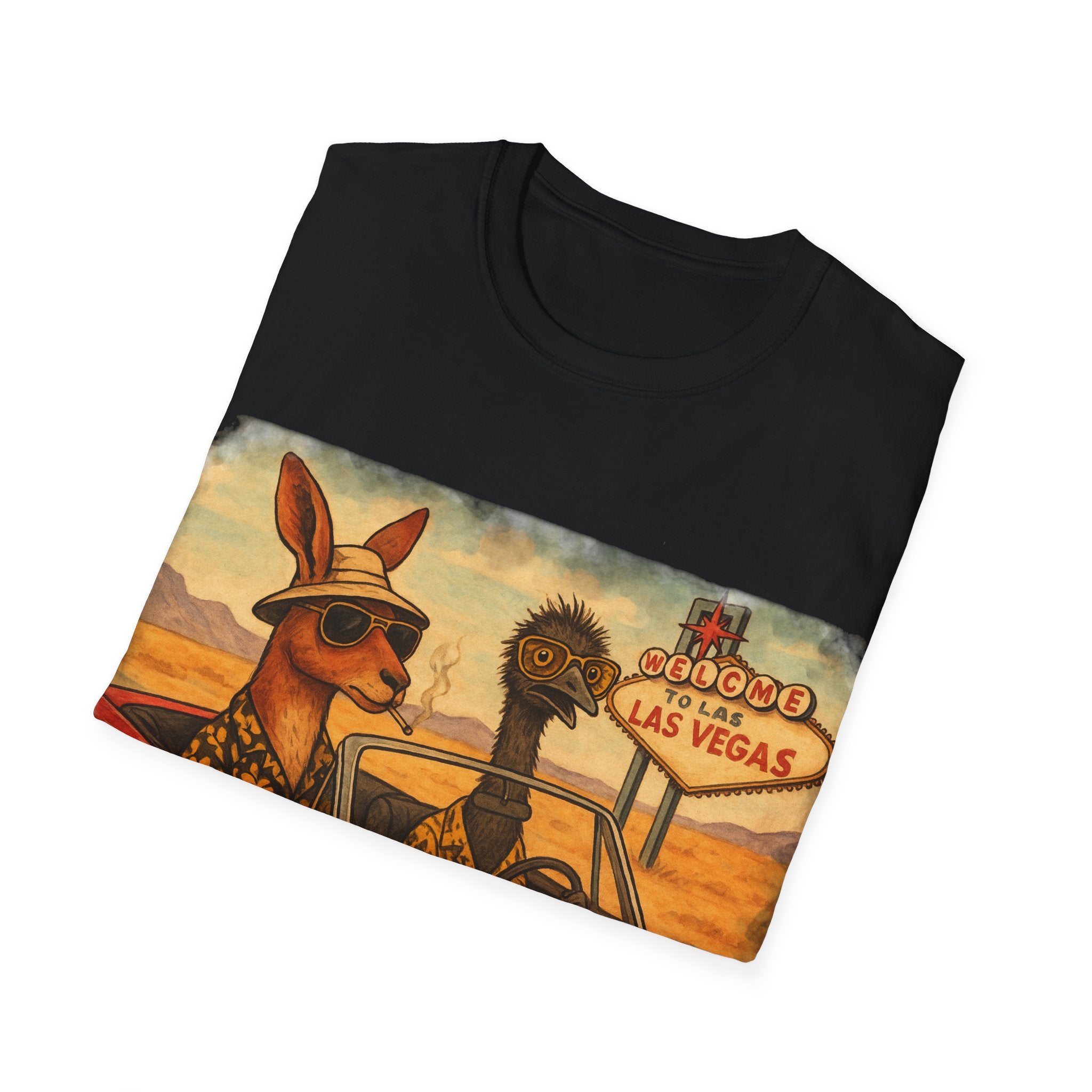 Fear and Loathing T-Shirt  Aussie Style with Kangaroo and Emu