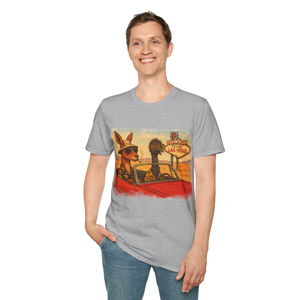 Fear and Loathing T-Shirt  Aussie Style with Kangaroo and Emu
