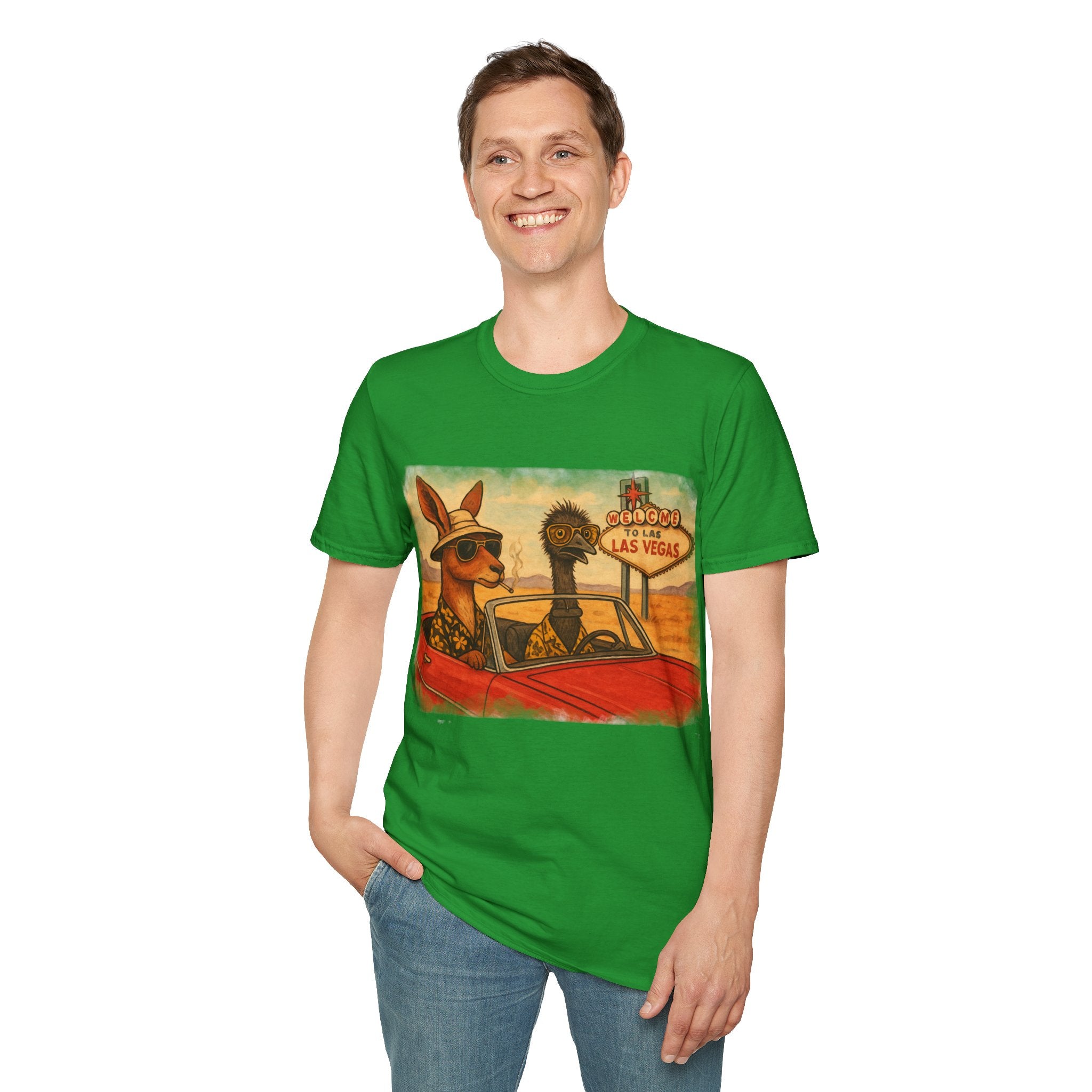 Fear and Loathing T-Shirt  Aussie Style with Kangaroo and Emu