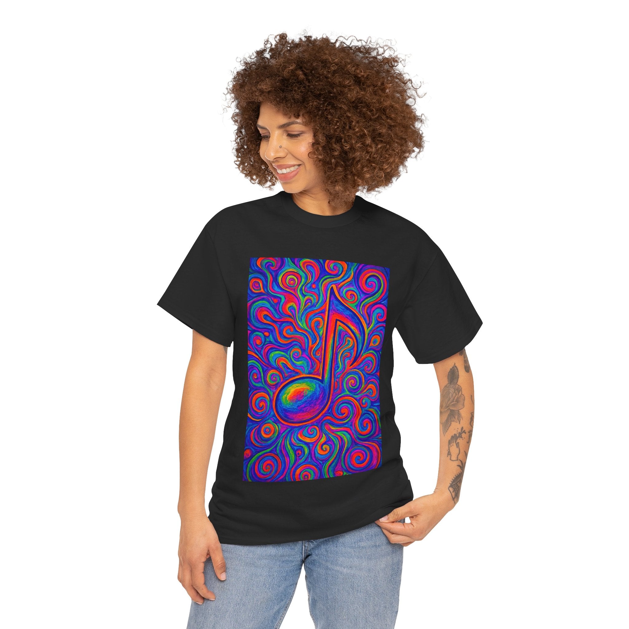 Psychedelic Music Note T-shirt