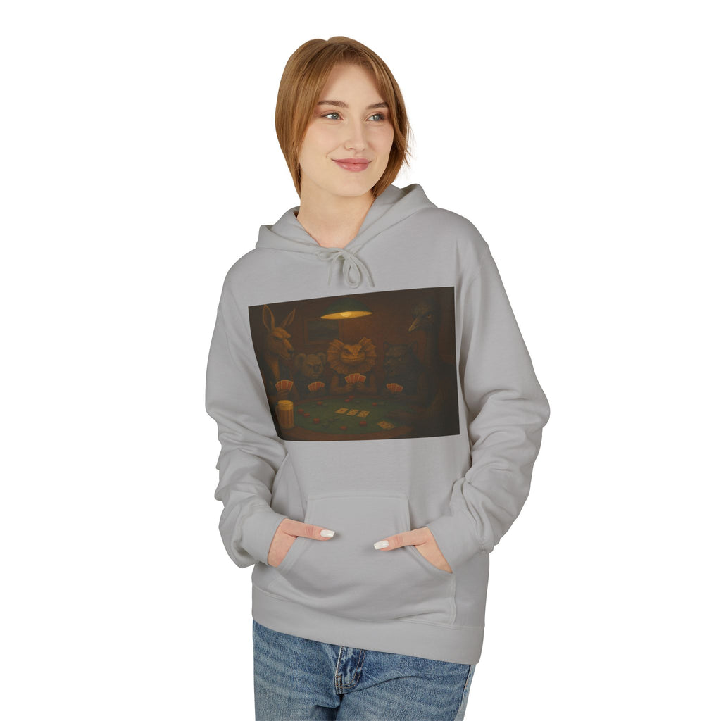 Australian Animals Playing Poker Hoodie