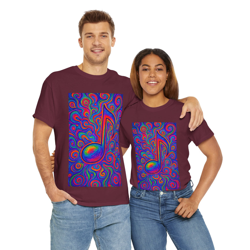 Psychedelic Music Note T-shirt