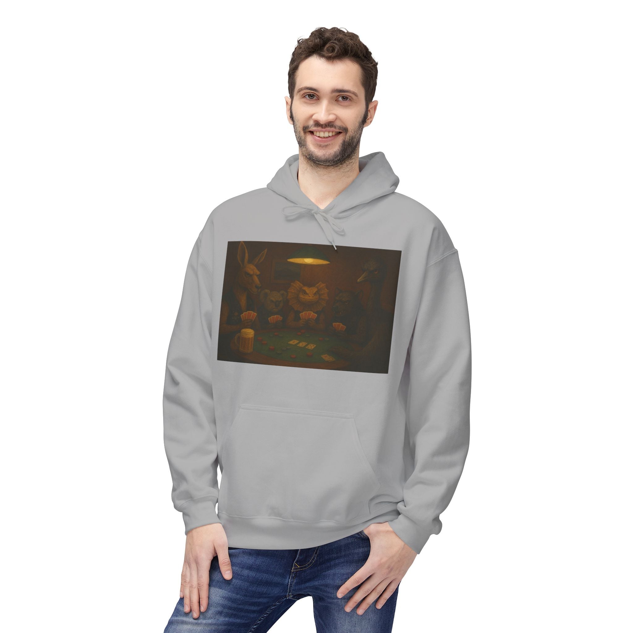 Australian Animals Playing Poker Hoodie