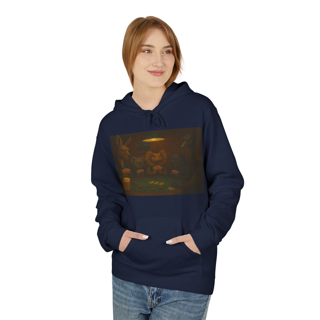 Australian Animals Playing Poker Hoodie