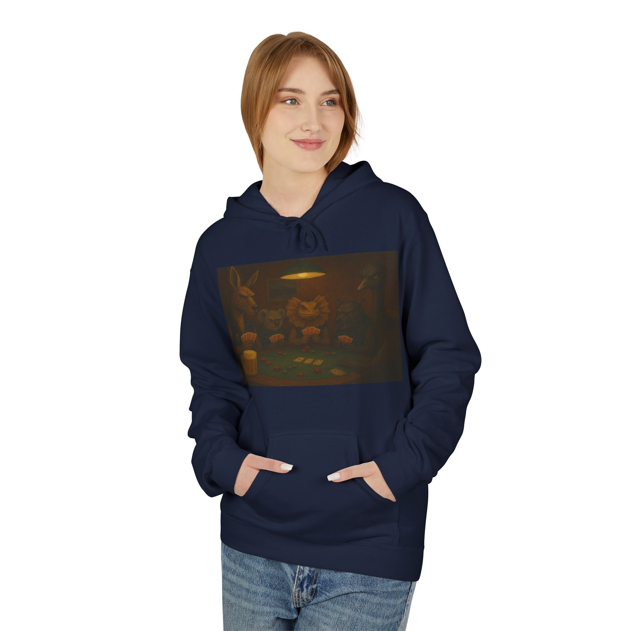 Australian Animals Playing Poker Hoodie