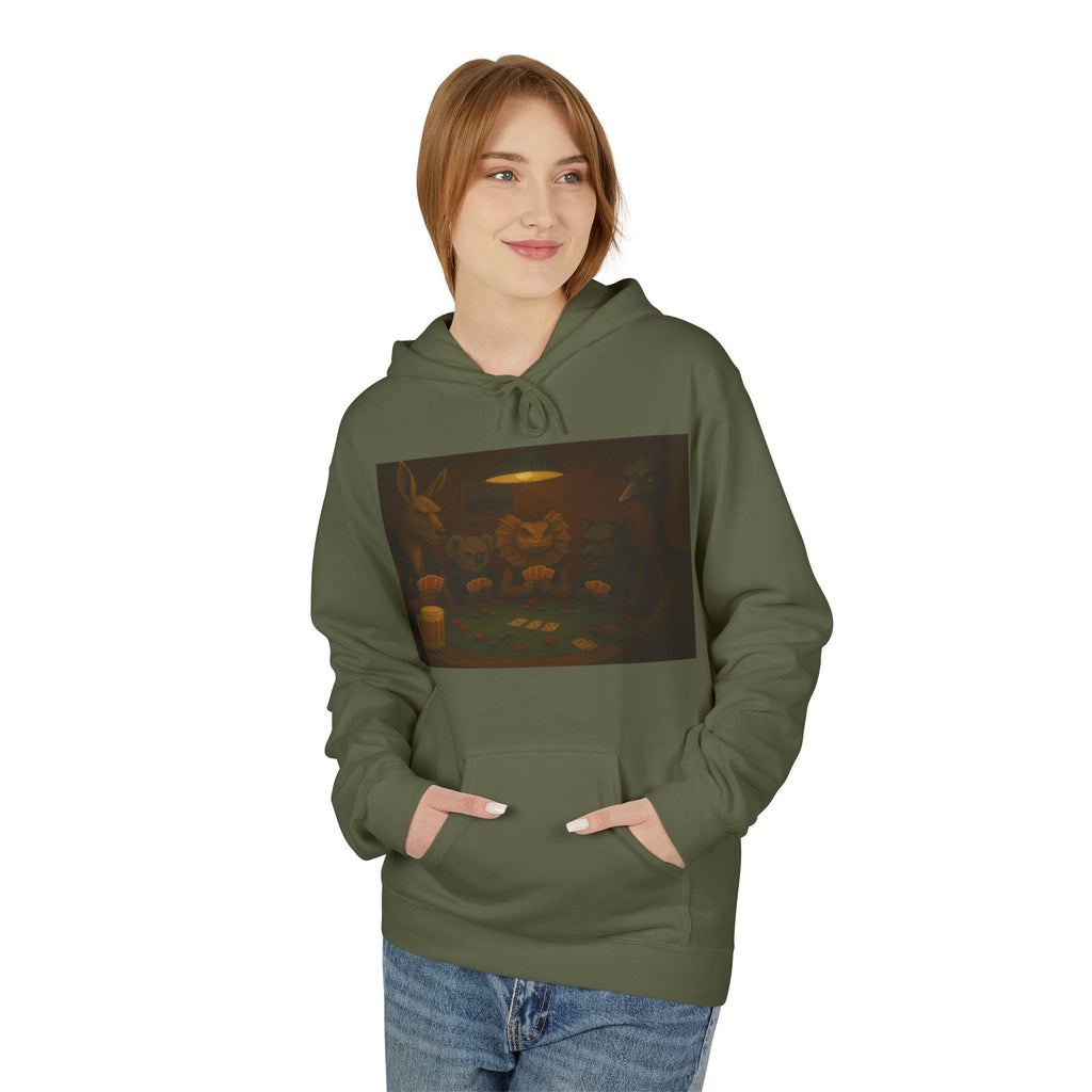 Australian Animals Playing Poker Hoodie