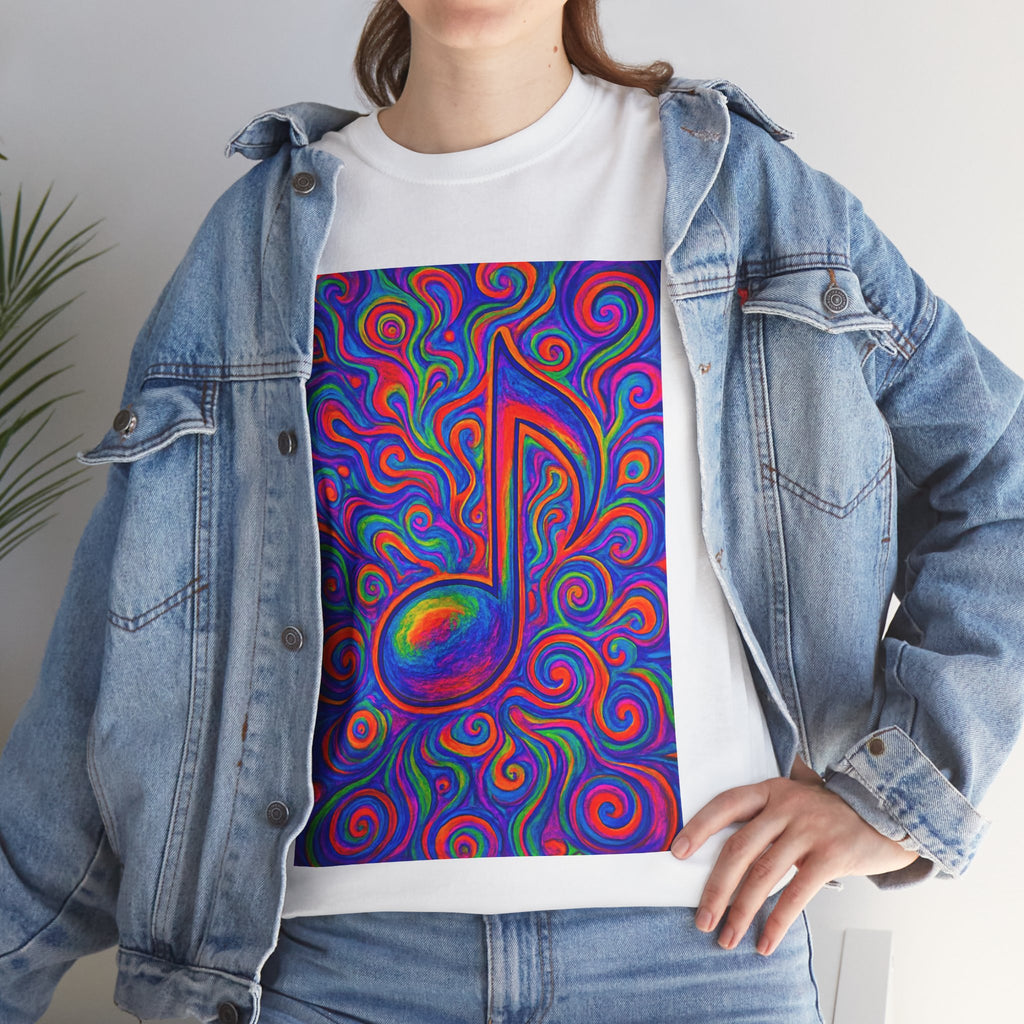 Psychedelic Music Note T-shirt