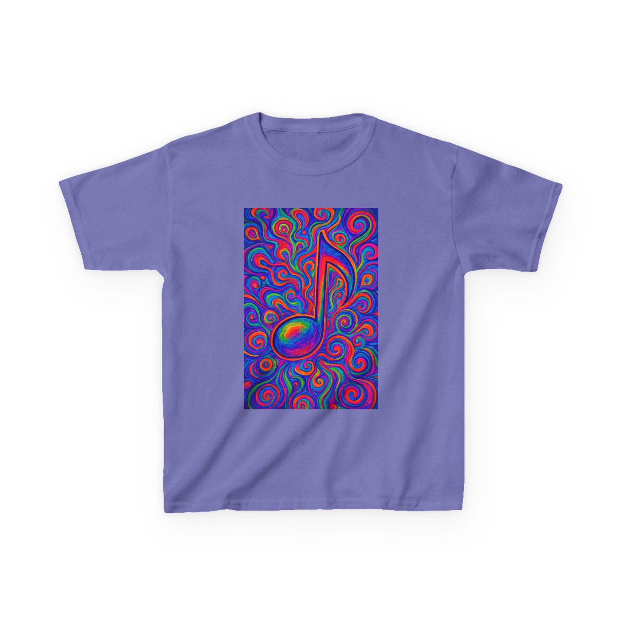 Kids T-Shirt — Colorful Music Note Tee