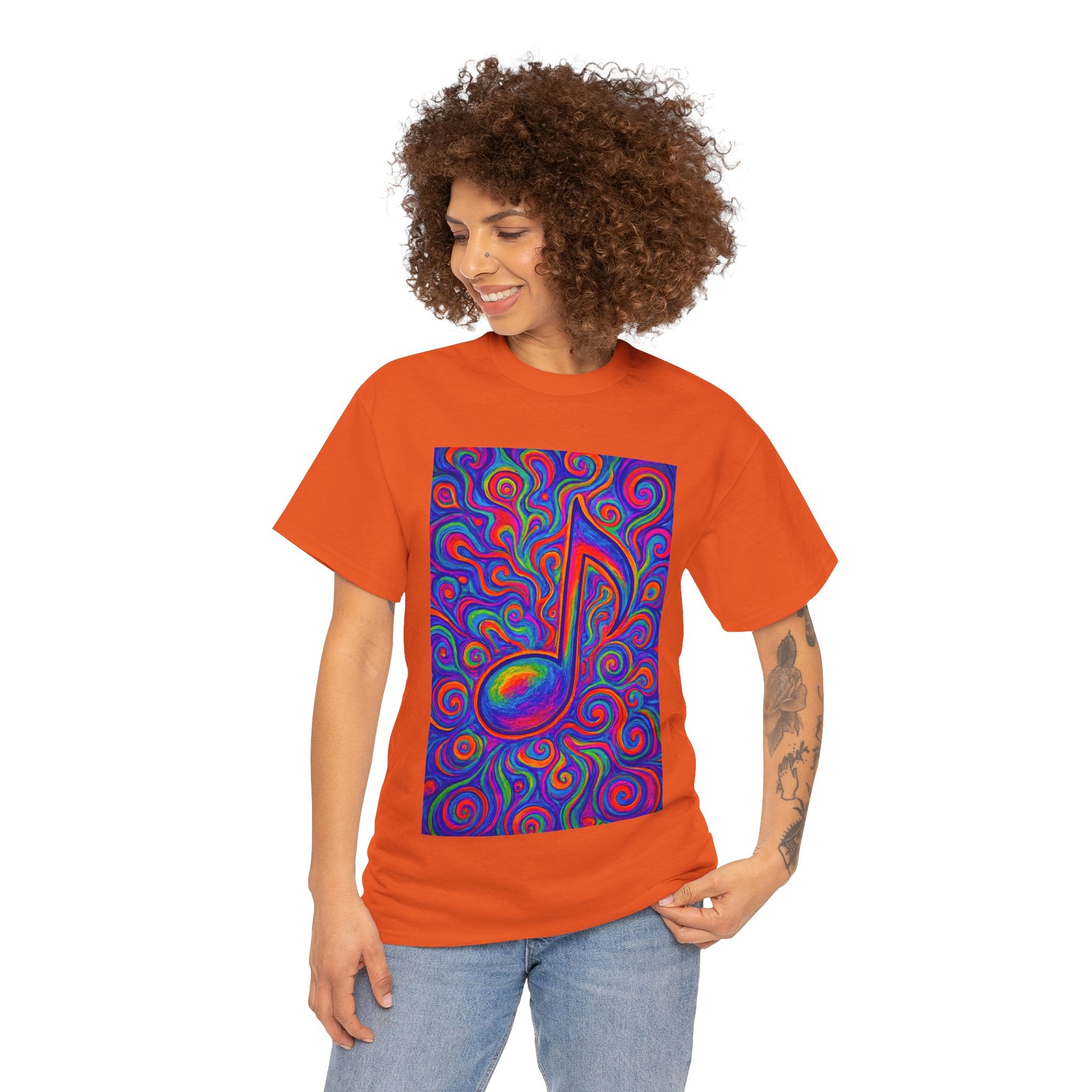 Psychedelic Music Note T-shirt