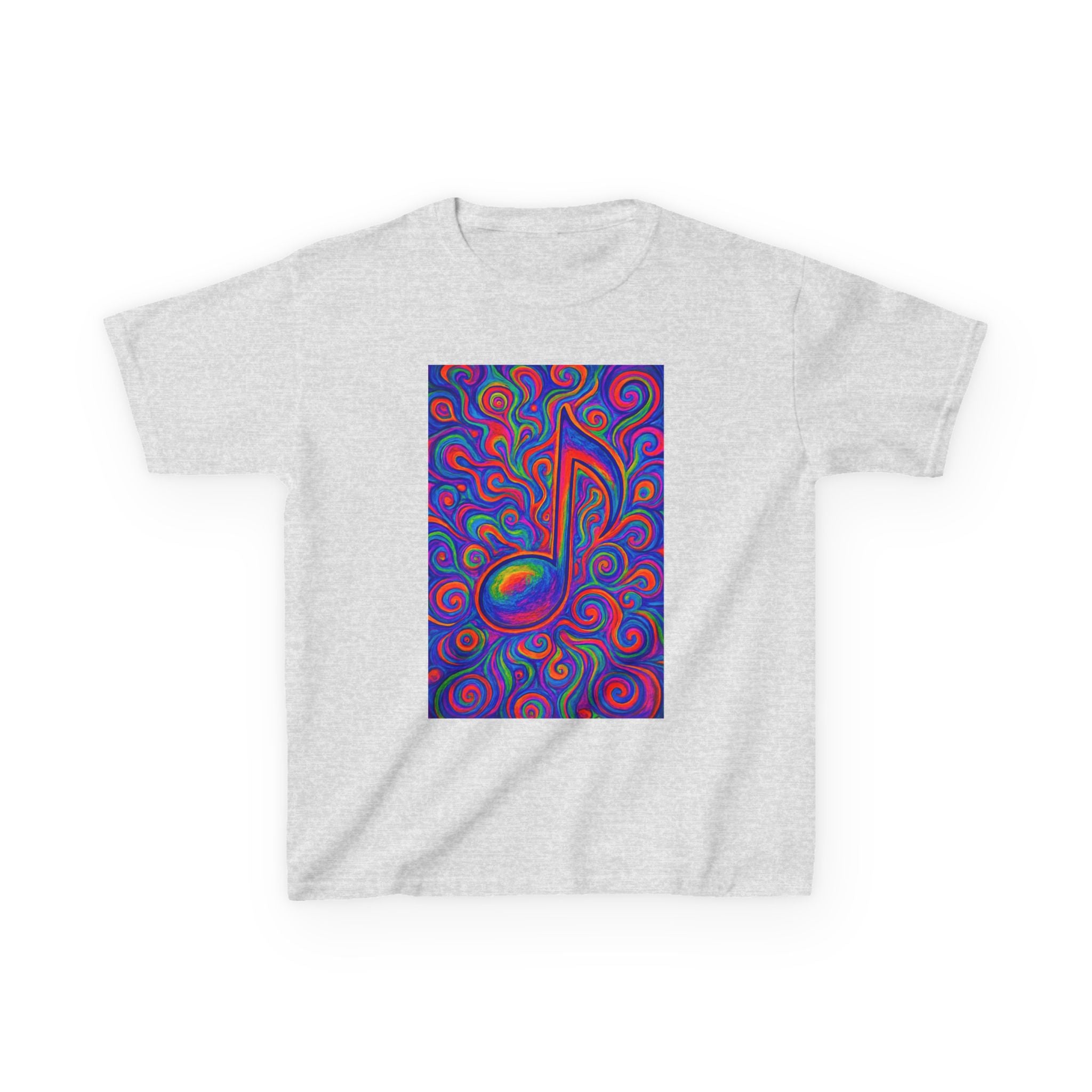Kids T-Shirt — Colorful Music Note Tee