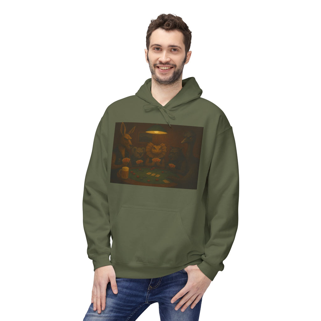 Australian Animals Playing Poker Hoodie