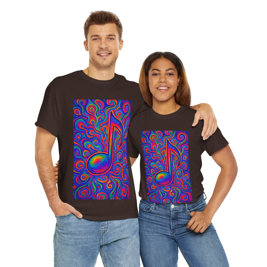 Psychedelic Music Note T-shirt